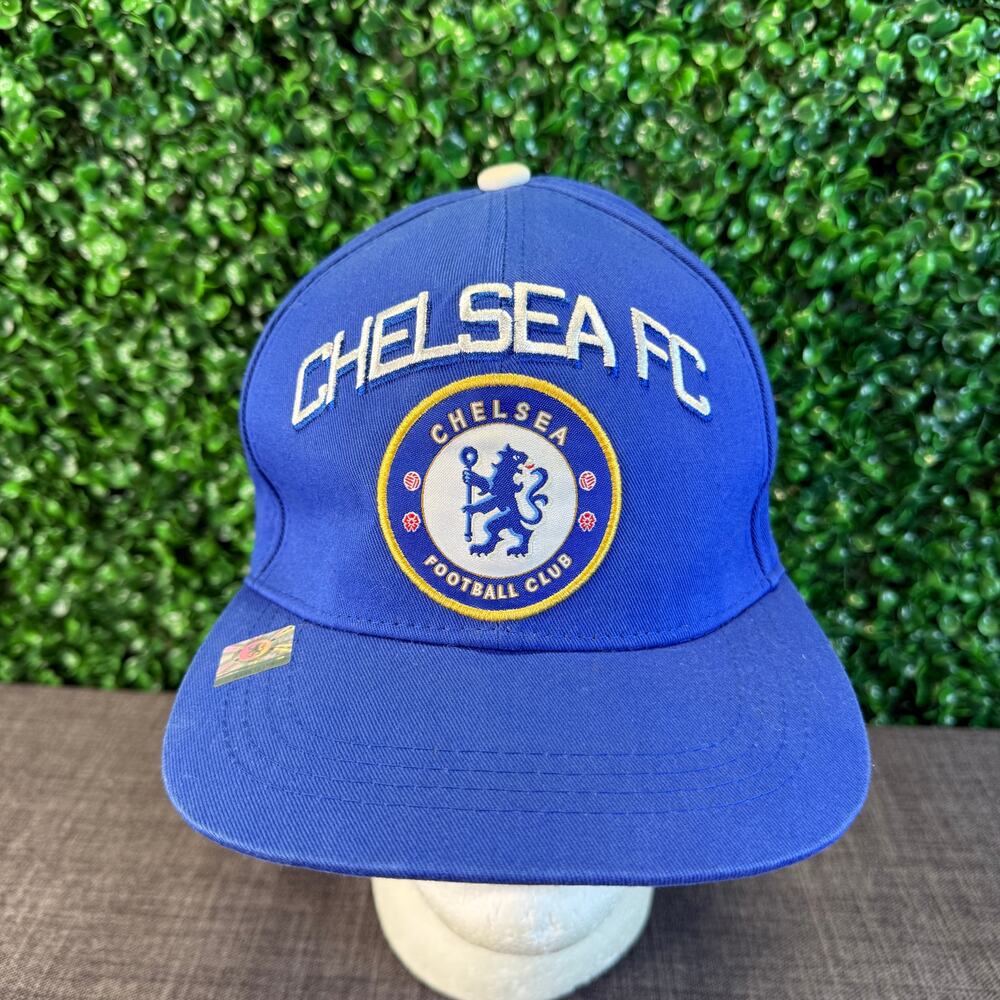 Chelsea F.C. Official Licensed Soccer Flat Bill Snapback Cap Hat One Size OSFA
